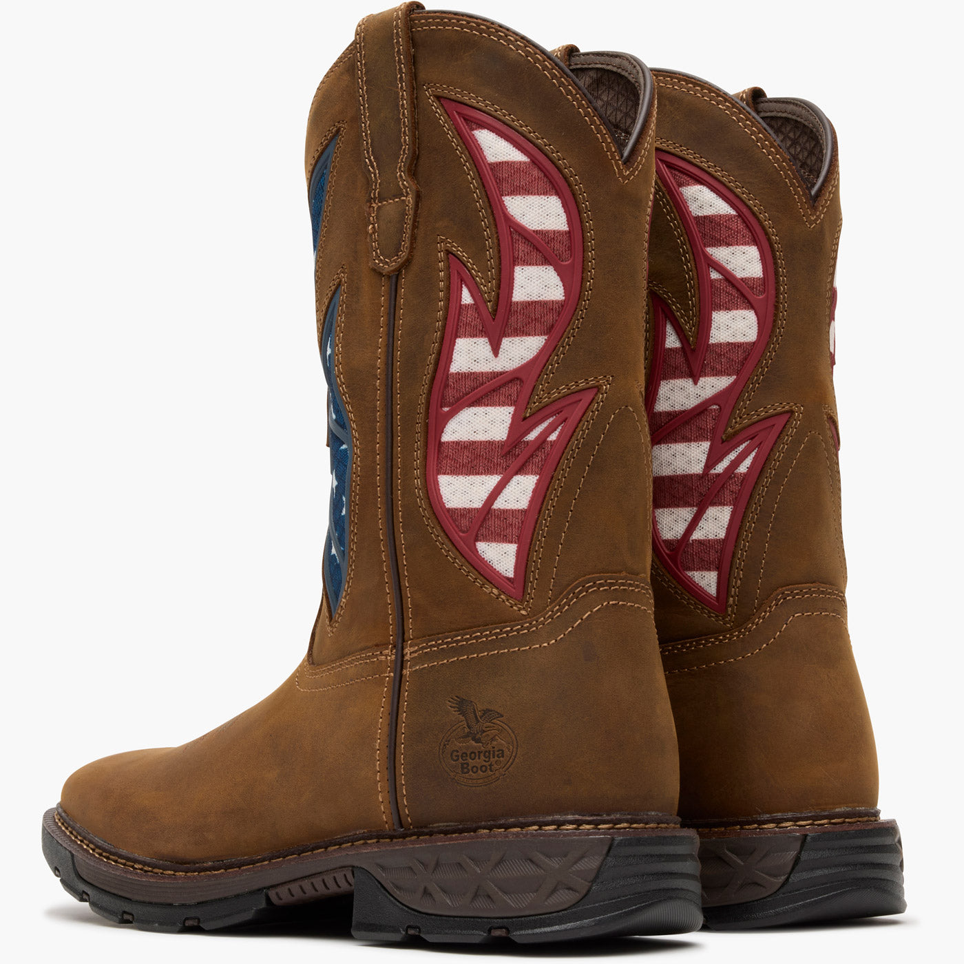 Georgia Boot Carbo-Tec FLX 11" Patriotic Alloy Toe Pull-On Work Boot