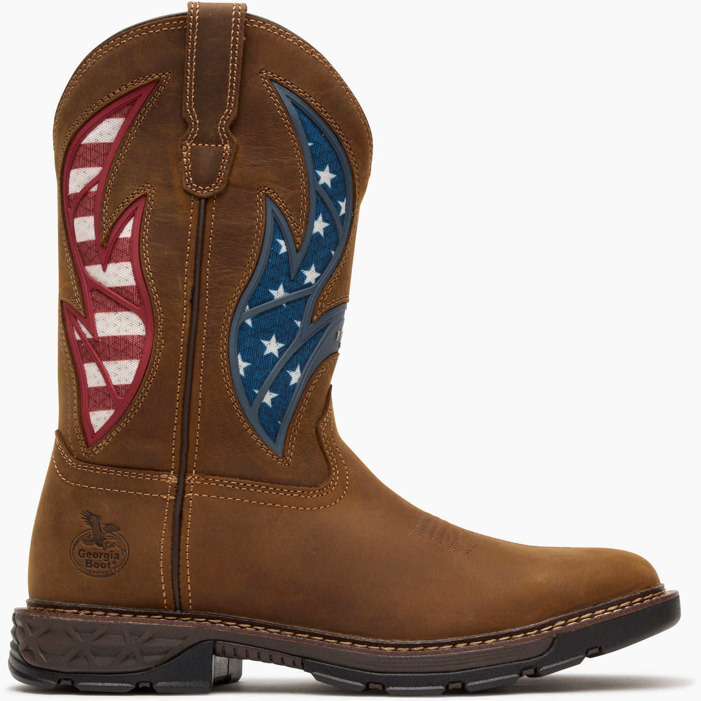 Georgia Boot Carbo-Tec FLX 11" Patriotic Alloy Toe Pull-On Work Boot