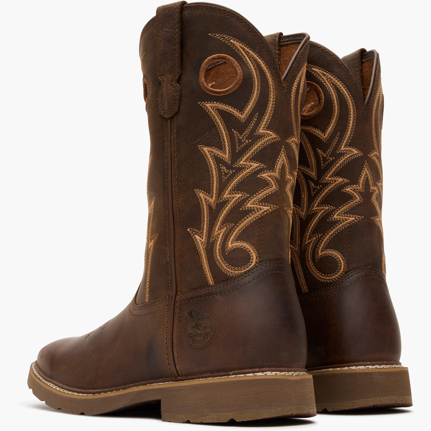 Georgia Boot Core 37 11" Steel Toe Western Pull-On Work Boot
