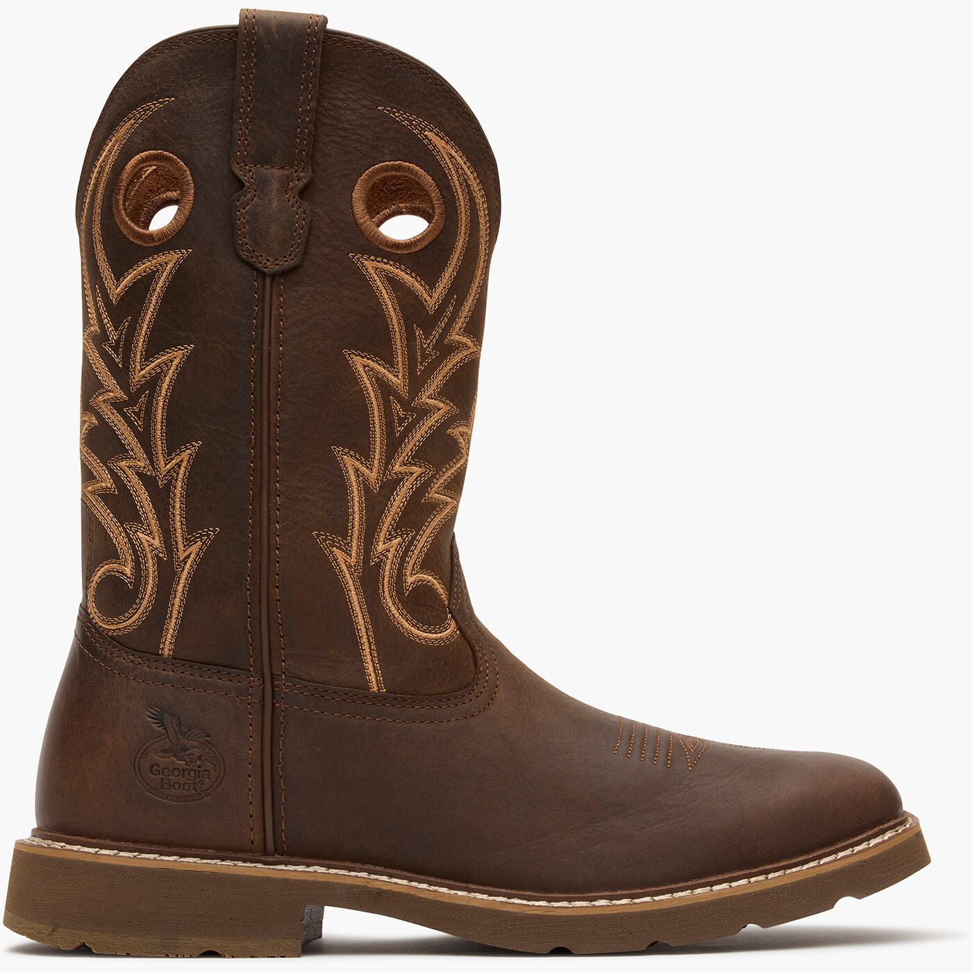 Georgia Boot Core 37 11" Steel Toe Western Pull-On Work Boot