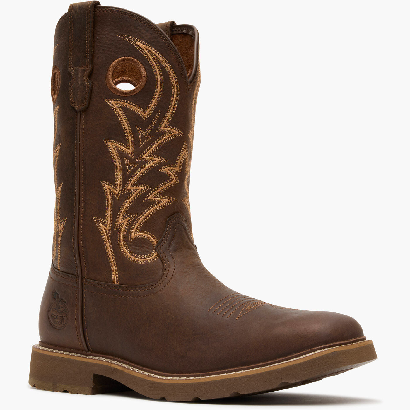 Georgia Boot Core 37 11" Steel Toe Western Pull-On Work Boot