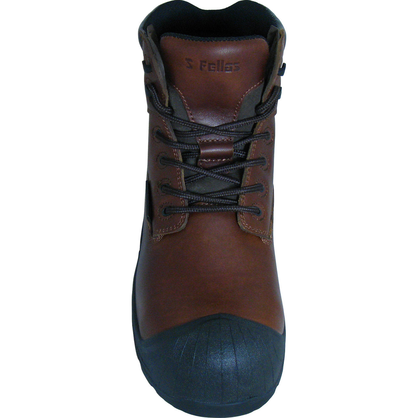 S Fellas by Genuine Grip Vulcan Men's 6 inch Composite Toe Puncture Resistant Waterproof Brown Leather Work Hiker - birdseye