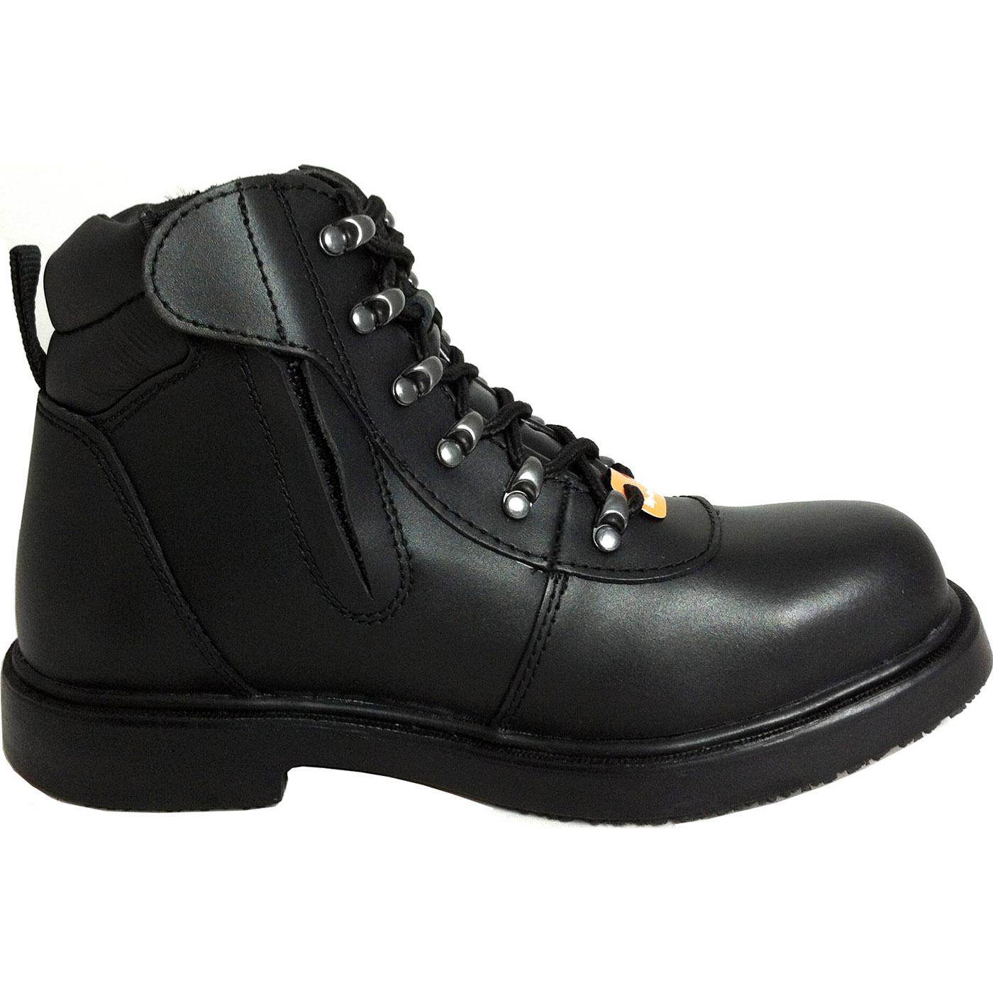 Genuine Grip Slip-Resistant Steel Toe Zipper Boot – SlipGrips