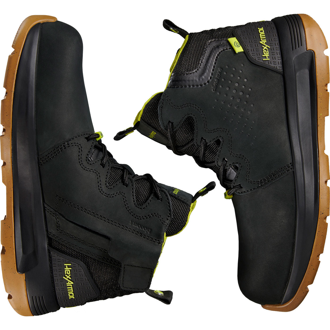 HexArmor Xtend Men's 6-inch Composite Toe Electrical Hazard Side Zip Work Boot - birdseye