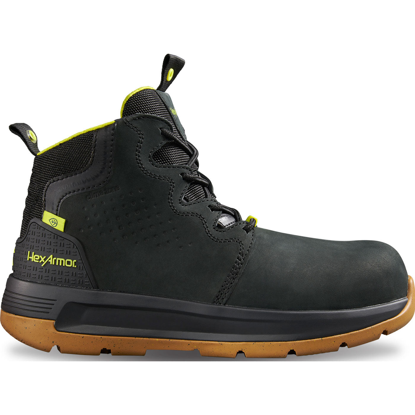 HexArmor Xtend Men's 6-inch Composite Toe Electrical Hazard Side Zip Work Boot - profile