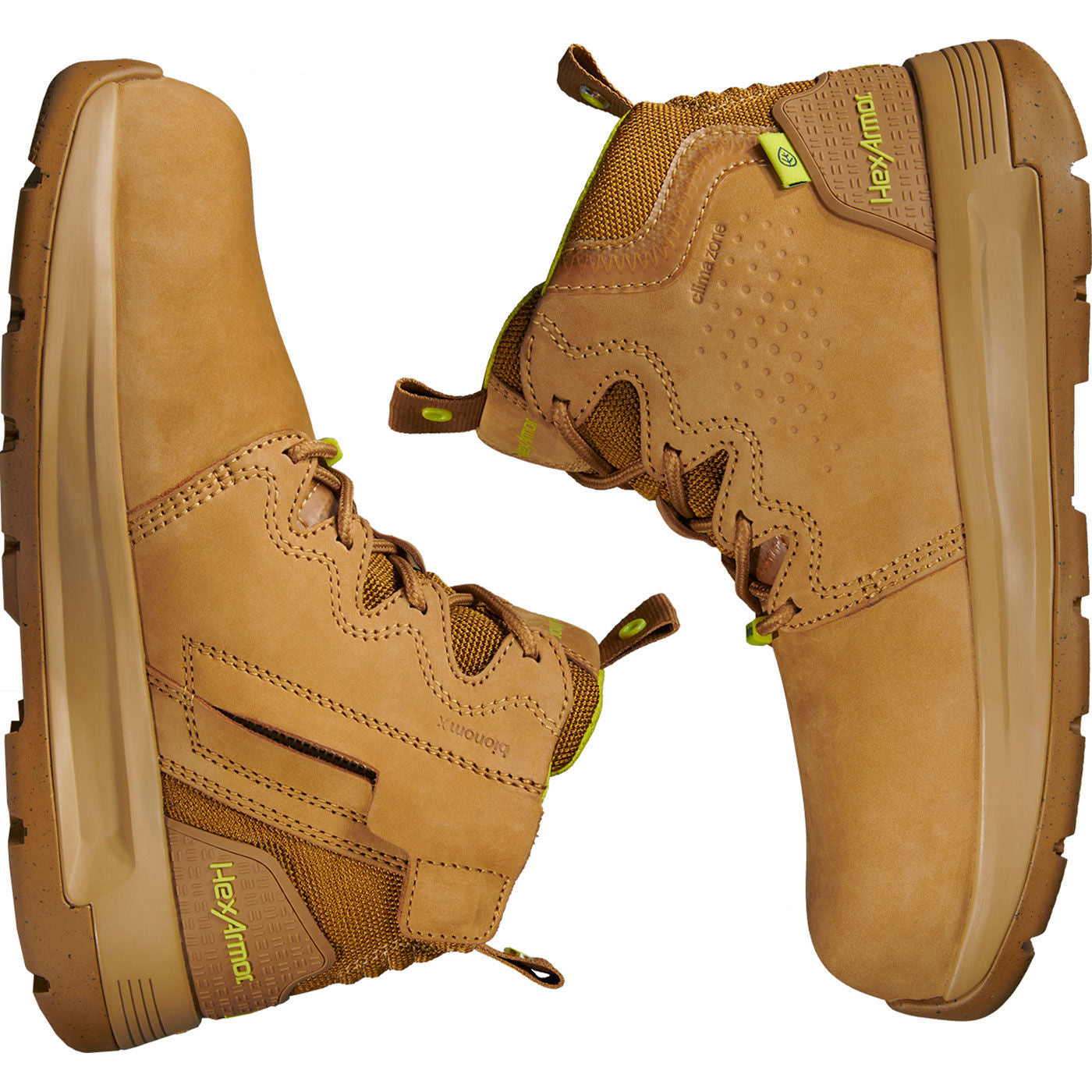HexArmor Xtend Men's 6-inch Composite Toe Electrical Hazard Side Zip Work Boot - birdseye