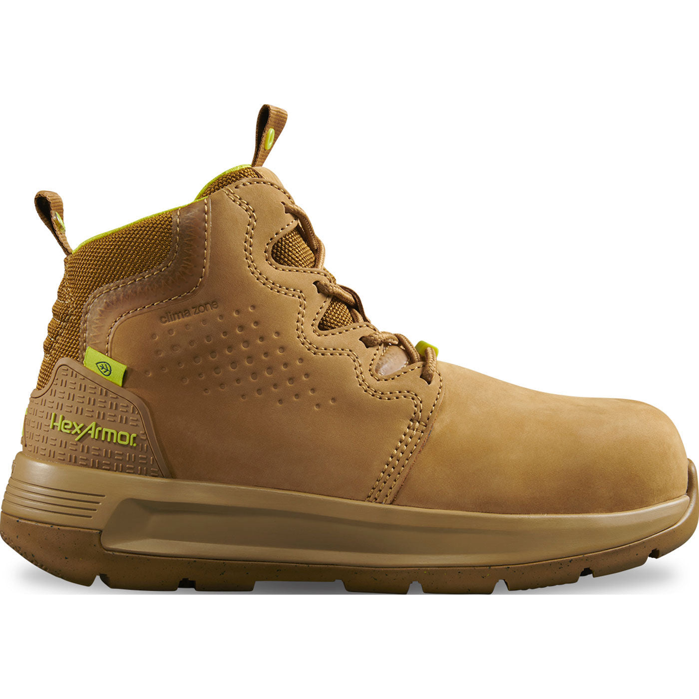 HexArmor Xtend Men's 6-inch Composite Toe Electrical Hazard Side Zip Work Boot - profile
