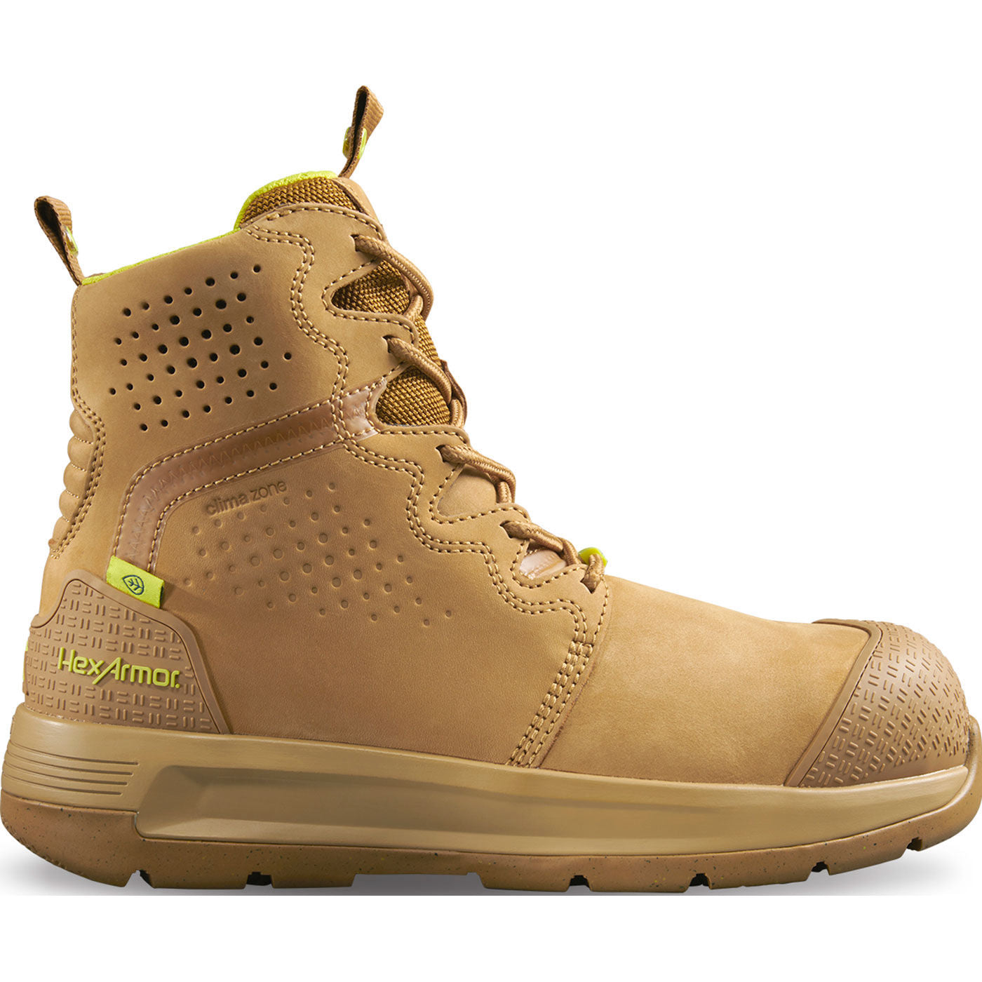 HexArmor Xtend HD Men's 8-inch Composite Toe Electrical Hazard Zipper Work Boot - profile