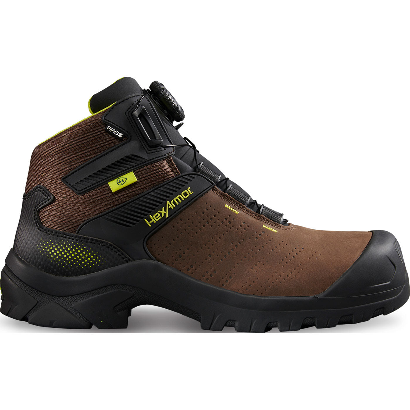HexArmor Xbase BOA Men's 6-inch Composite Toe Electrical Hazard Work Boot - profile