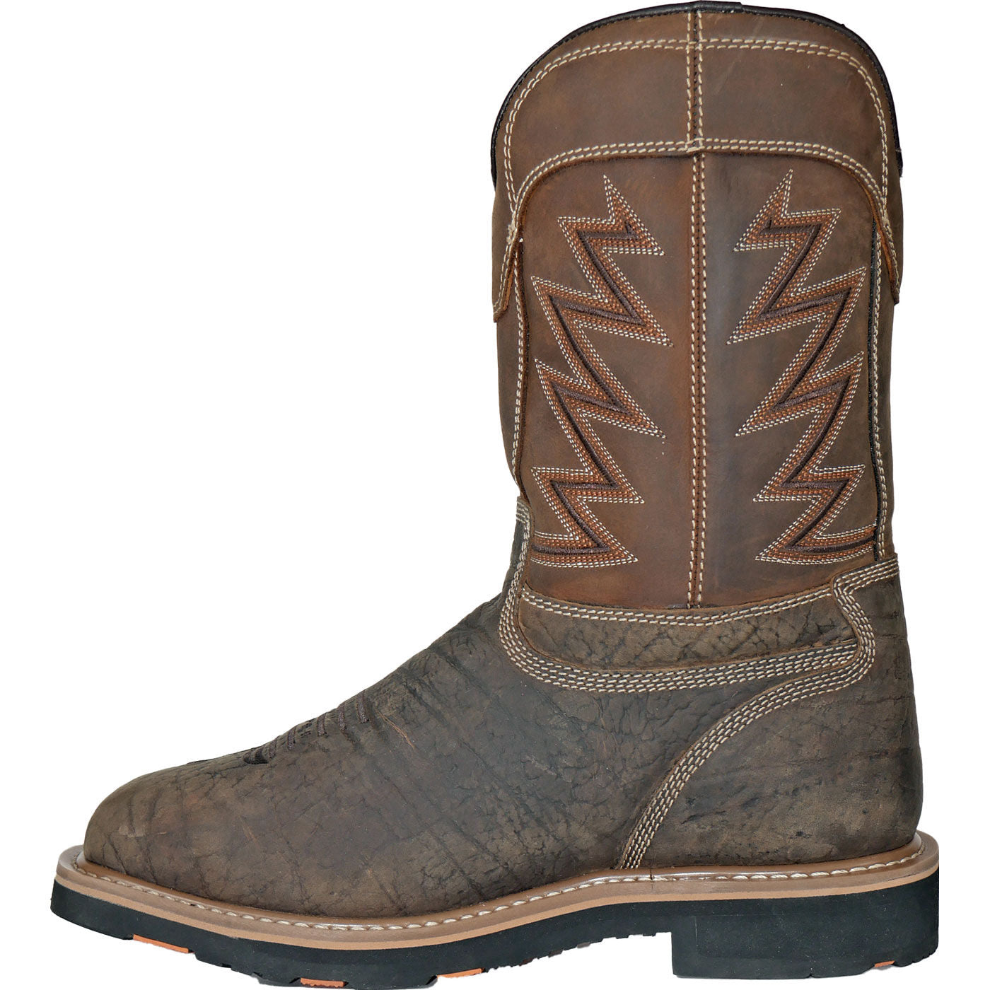 HOSS Fracker Men's Internal Metatarsal Composite Toe Puncture-Resisting Waterproof Western Work Boot - profile