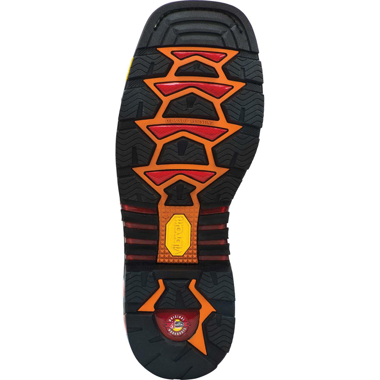 Justin Work Commander-X5&#8482; Tanker Steel Toe Pull-On Work Boot - outsole