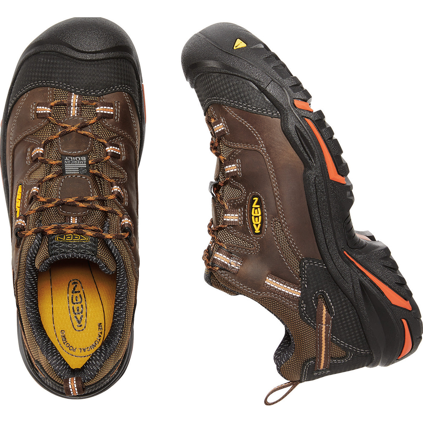 KEEN Utility® Braddock Low Men's Leather Electrical Hazard Resistant Oxford - birdseye