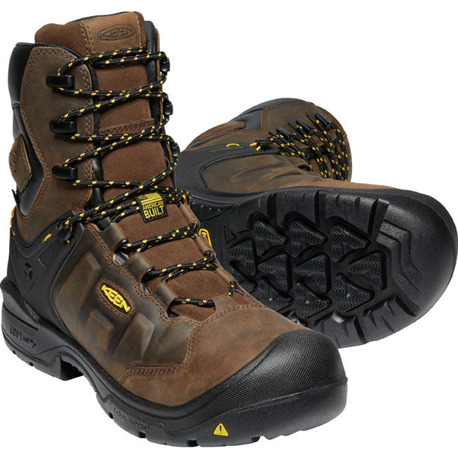 KEEN Utility® Dover Men's 8 Inch Carbon-Fiber Toe Electrical Hazard Waterproof Work Boot - front