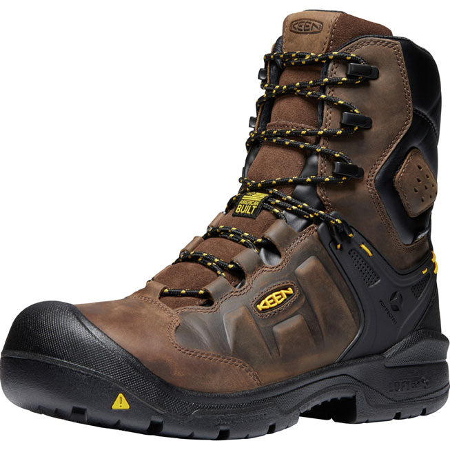 KEEN Utility® Dover Men's 8 Inch Carbon-Fiber Toe Electrical Hazard Waterproof Work Boot - profile