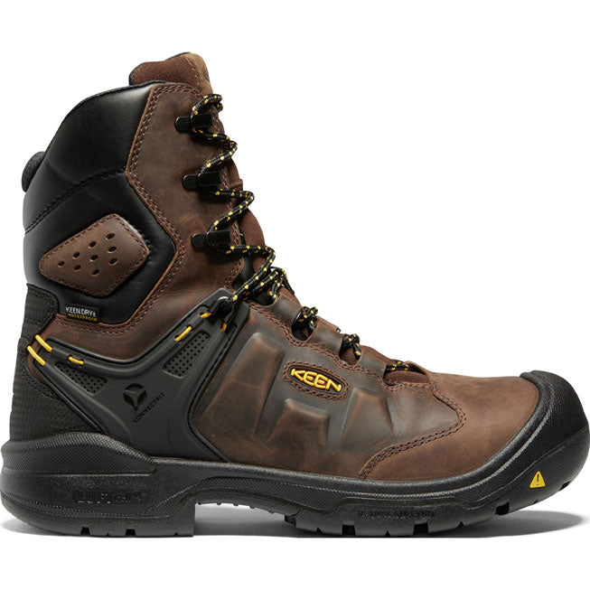 KEEN Utility® Dover Men's 8 Inch Carbon-Fiber Toe Electrical Hazard Waterproof Work Boot - profile
