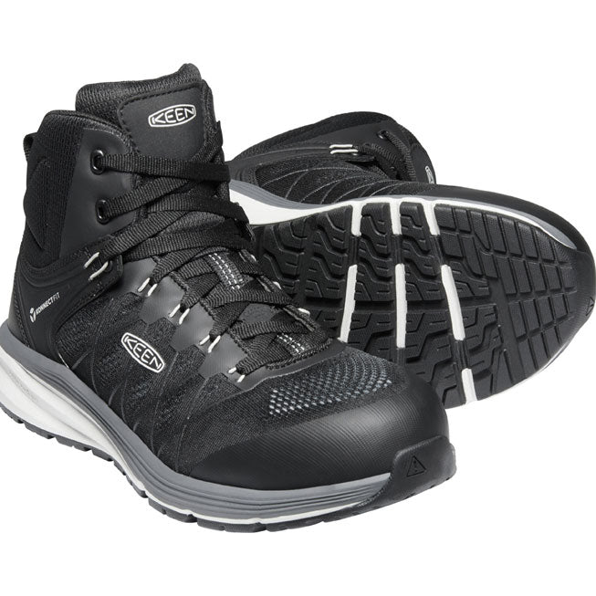 KEEN Utility® Vista Energy Mid Men's Carbon Fiber Toe Electrical Hazard Hi-Top Athletic Work Shoe - front