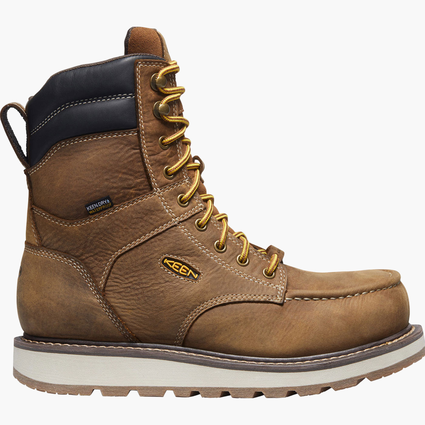 KEEN Utility® Cincinnati Wedge Men's 8-inch Carbon Fiber Toe Electrical Hazard Waterproof Work Boot