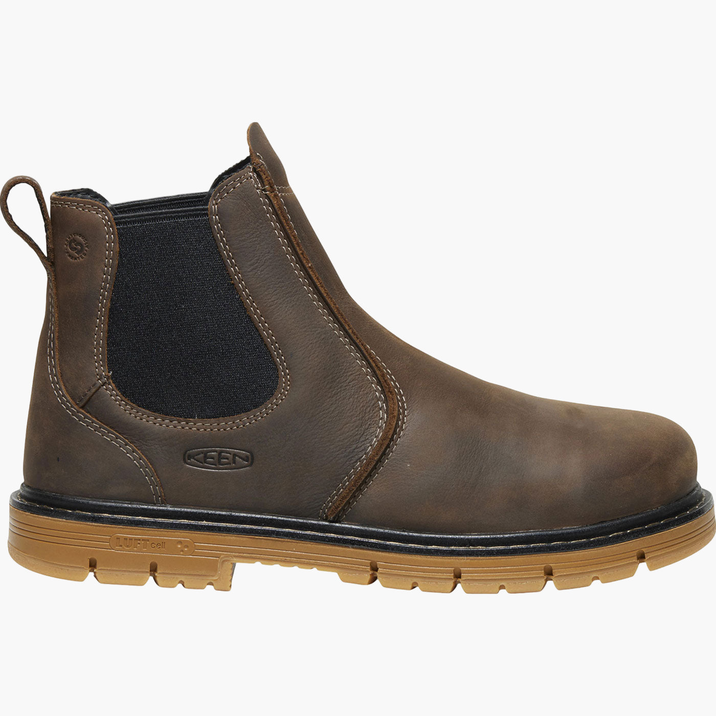 KEEN Utility San Jose 90 Men's 6 inch Aluminum Toe Electrical Hazard Waterproof Chelsea Pull-On Work Boot