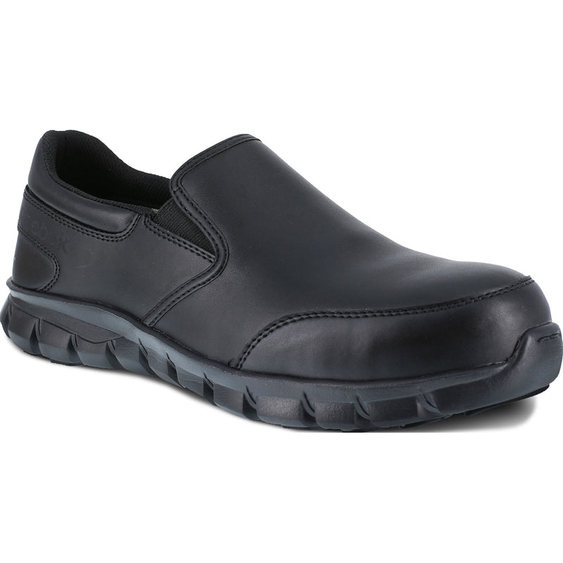 Reebok Sublite Cushion Work Men's Composite Toe Static Dissipative Slip-On Oxford Shoe - main