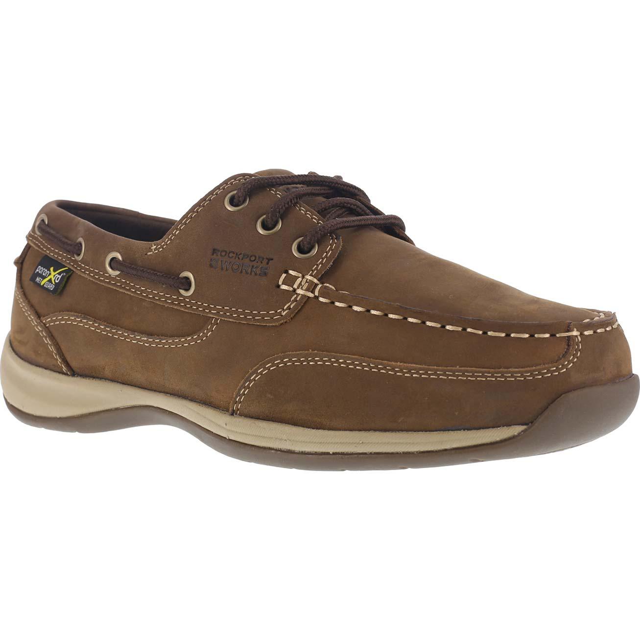 Rockport Works Sailing Club Women's Steel Toe Internal Met Guard Boat Shoe - main