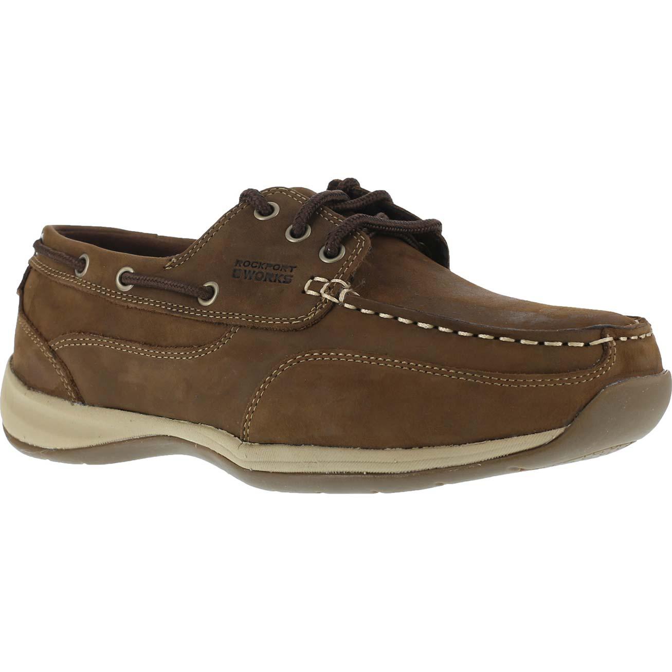 Rockport Works Women's Steel Toe Boat Shoe - main