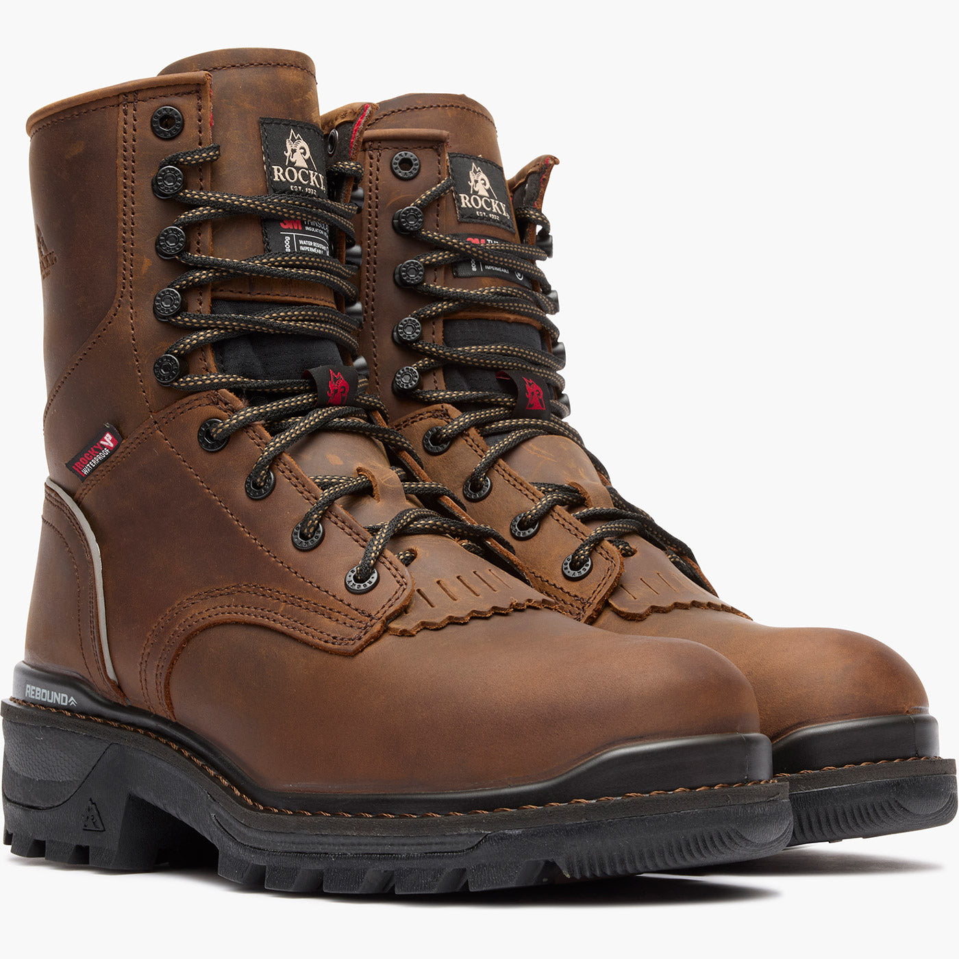 Rocky Rams Horn Logger 800G Insulated Work Boot – SlipGrips
