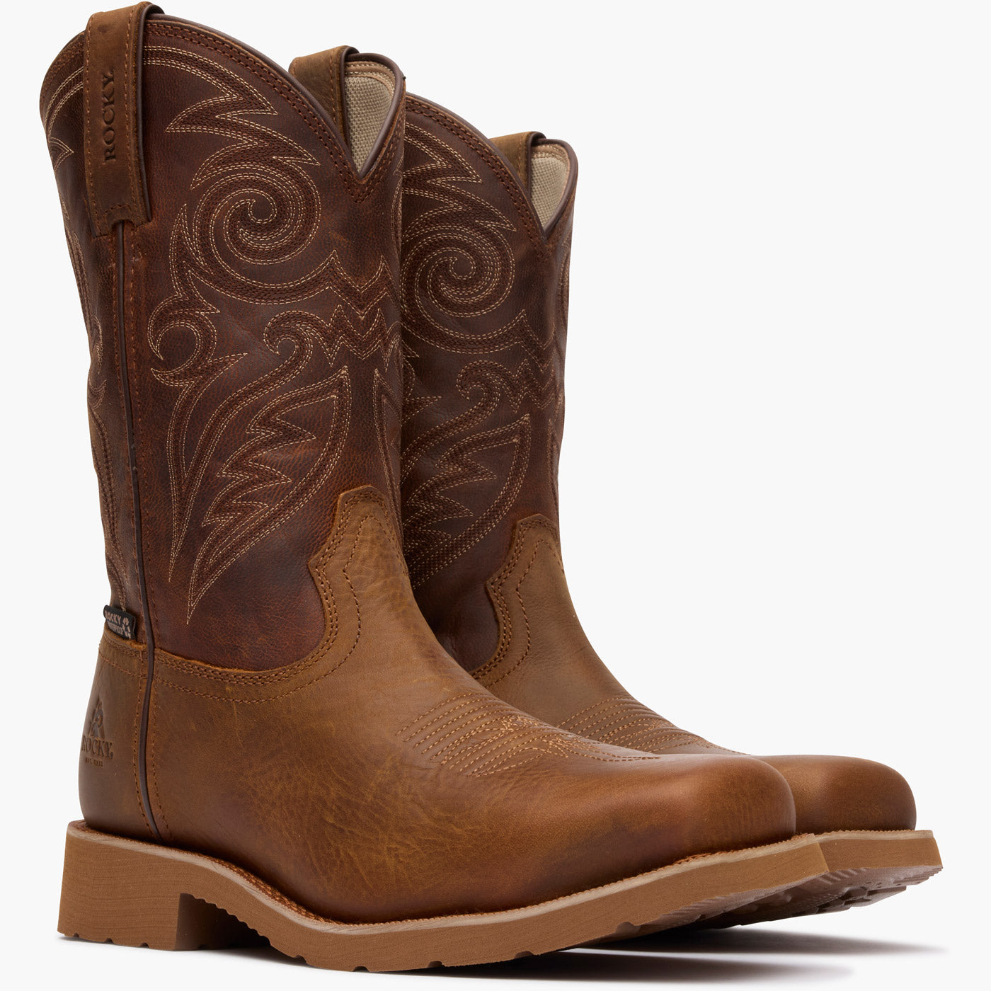 Rocky MonoCrepe 12” Steel Toe Western Boot