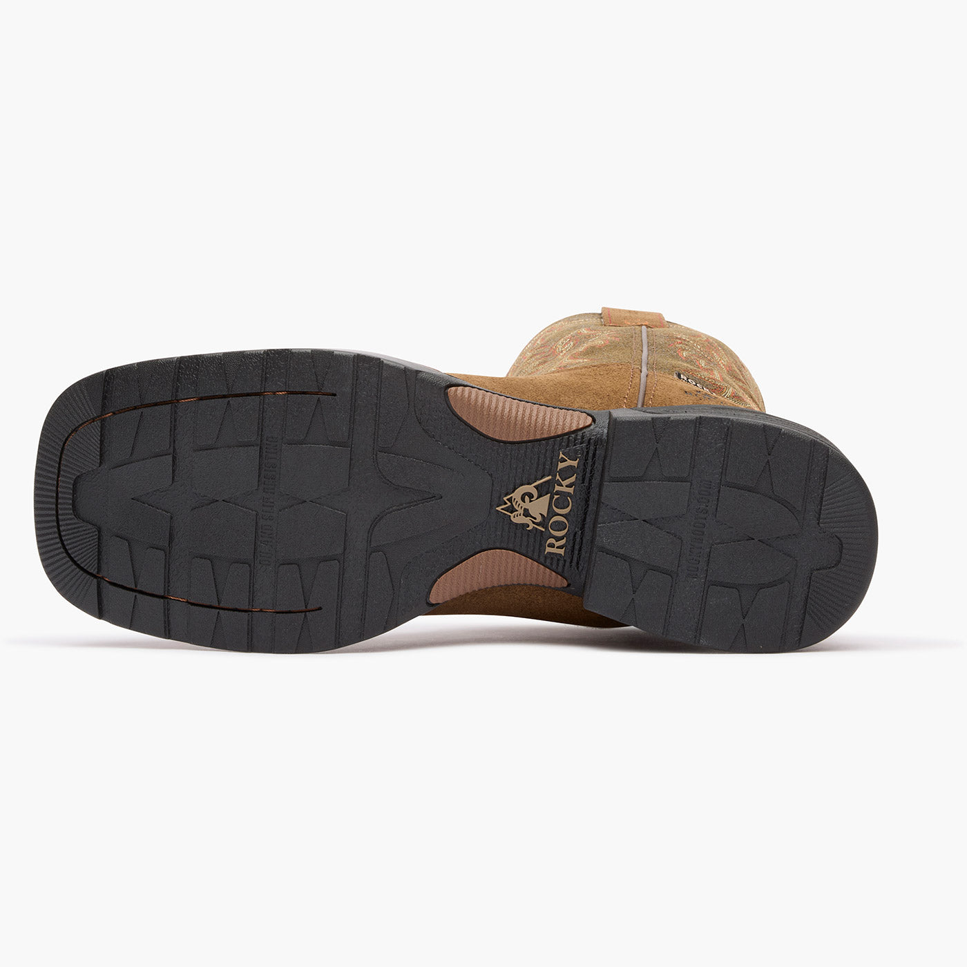 "Rocky Bronco 12" Waterproof Western Boot - outsole"