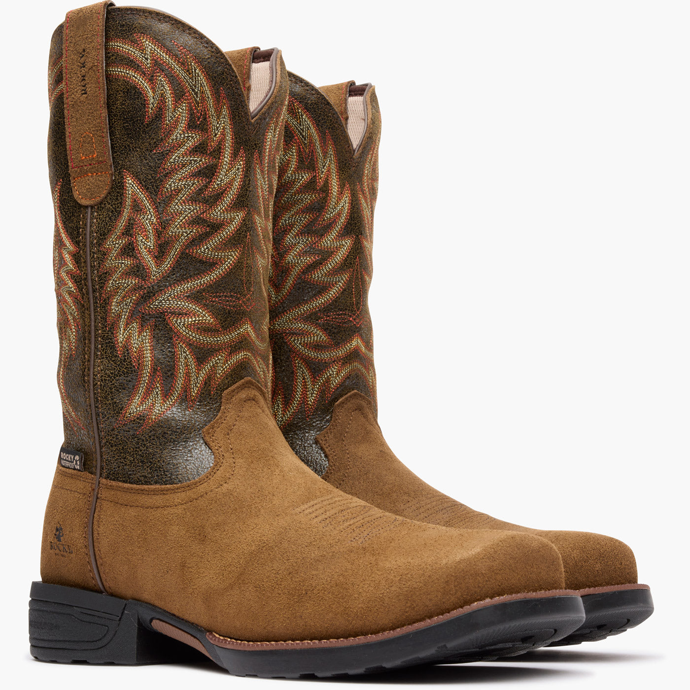 "Rocky Bronco 12" Composite Toe Western Boot - doublequarter"