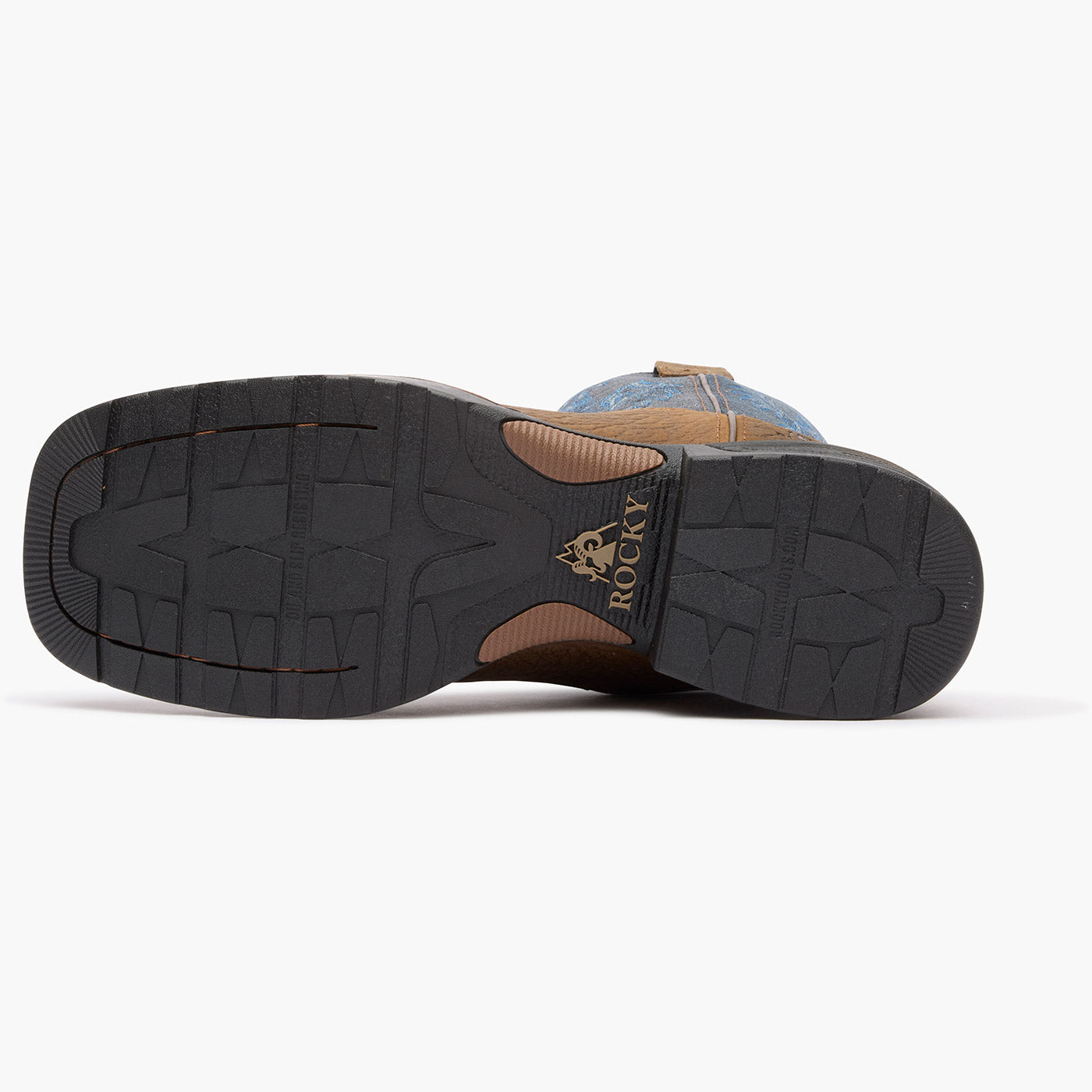 "Rocky Bronco 12" Waterproof Western Boot - outsole"