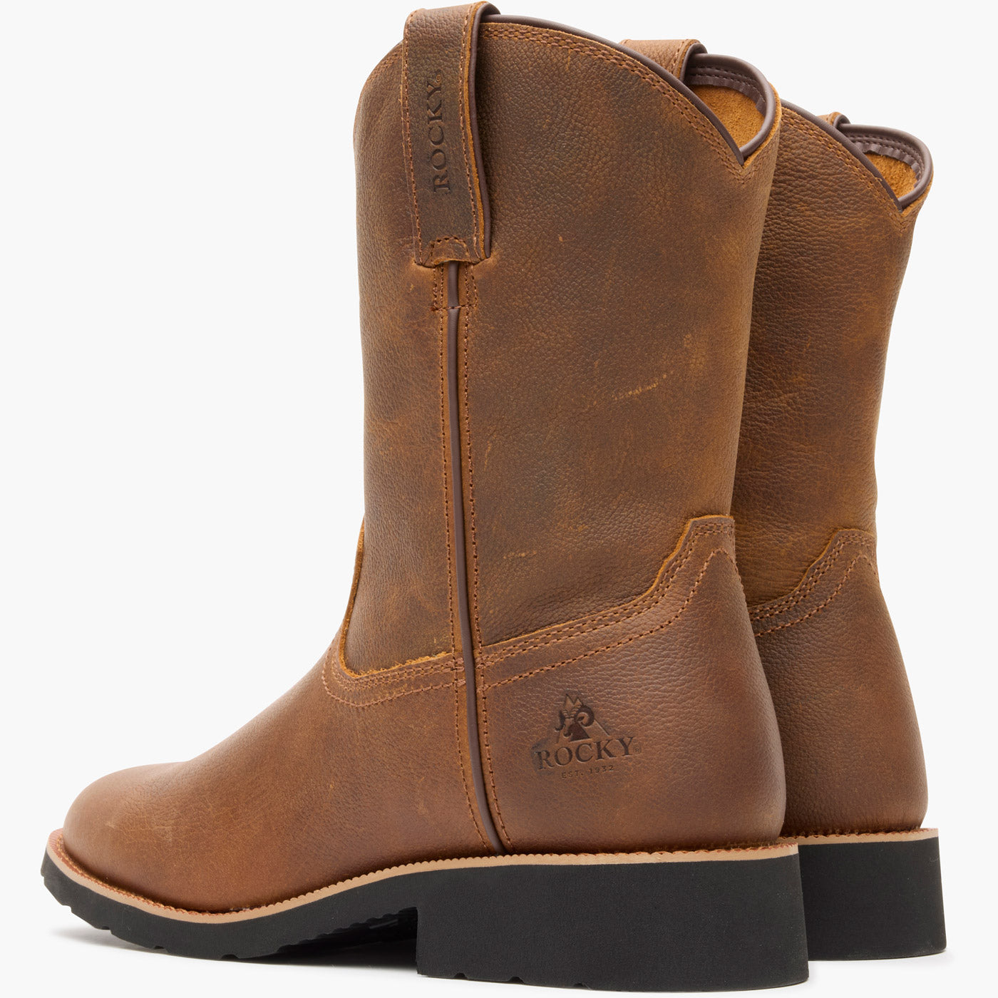 Rocky Monocrepe Unlined Pull-On Western Boot