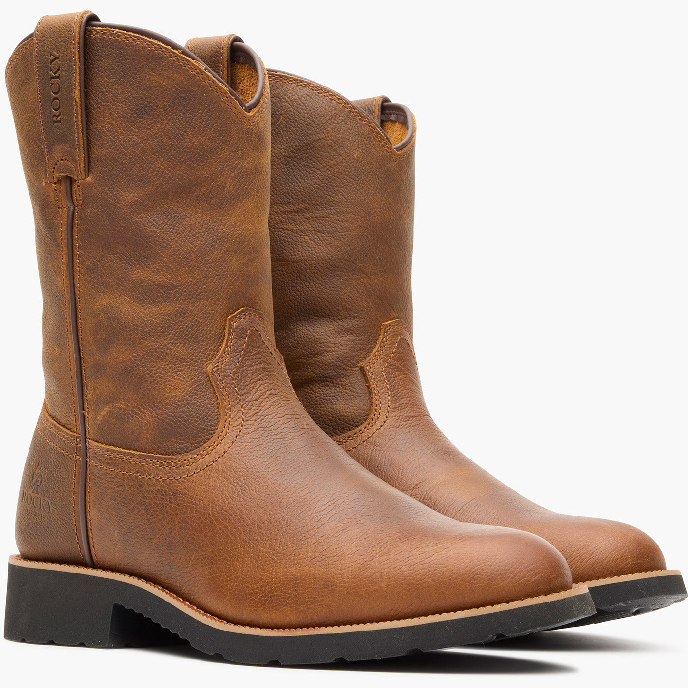Rocky Monocrepe Unlined Pull-On Western Boot
