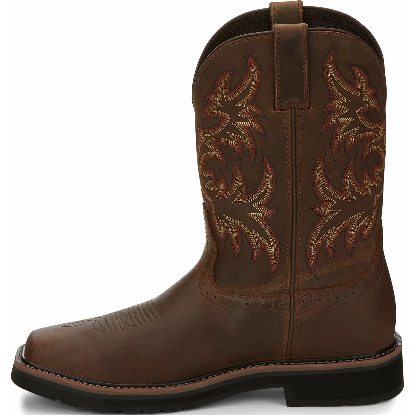 Justin Work Stampede Men's Steel Toe Waterproof Western Work Boot - profile