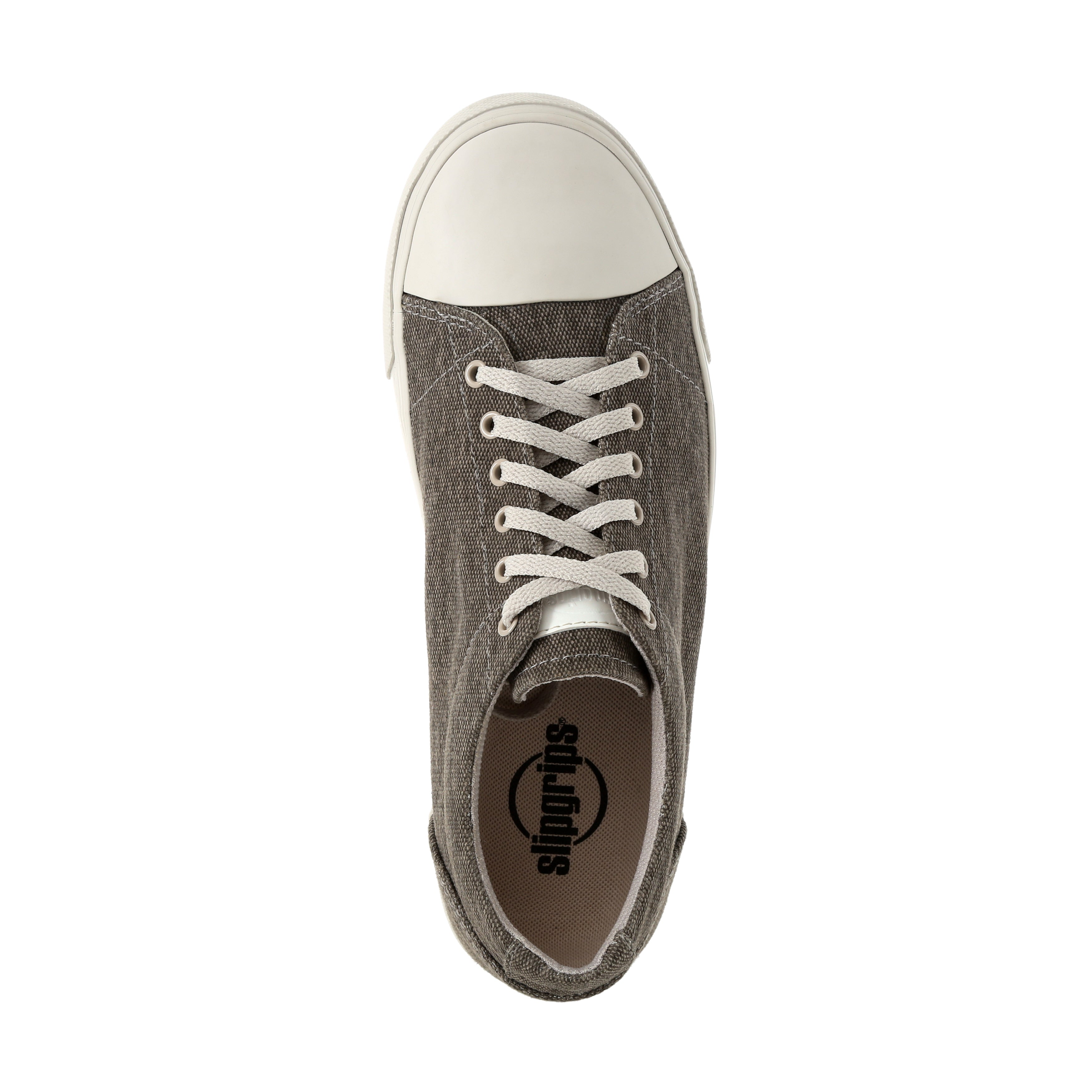 SlipGrips Women's Slip-Resistant Canvas Work Shoe - birdseye