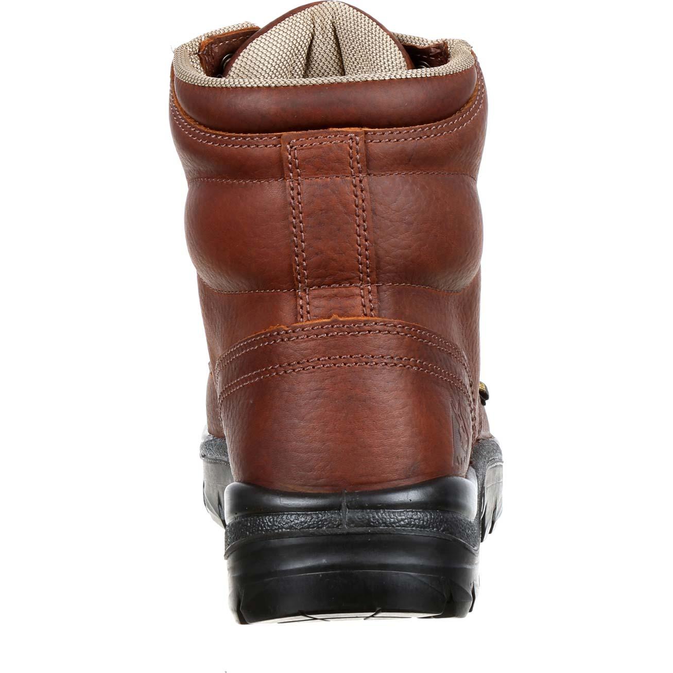 Steel Blue Argyle Bump Steel Toe Internal Met Guard Work Boot - back