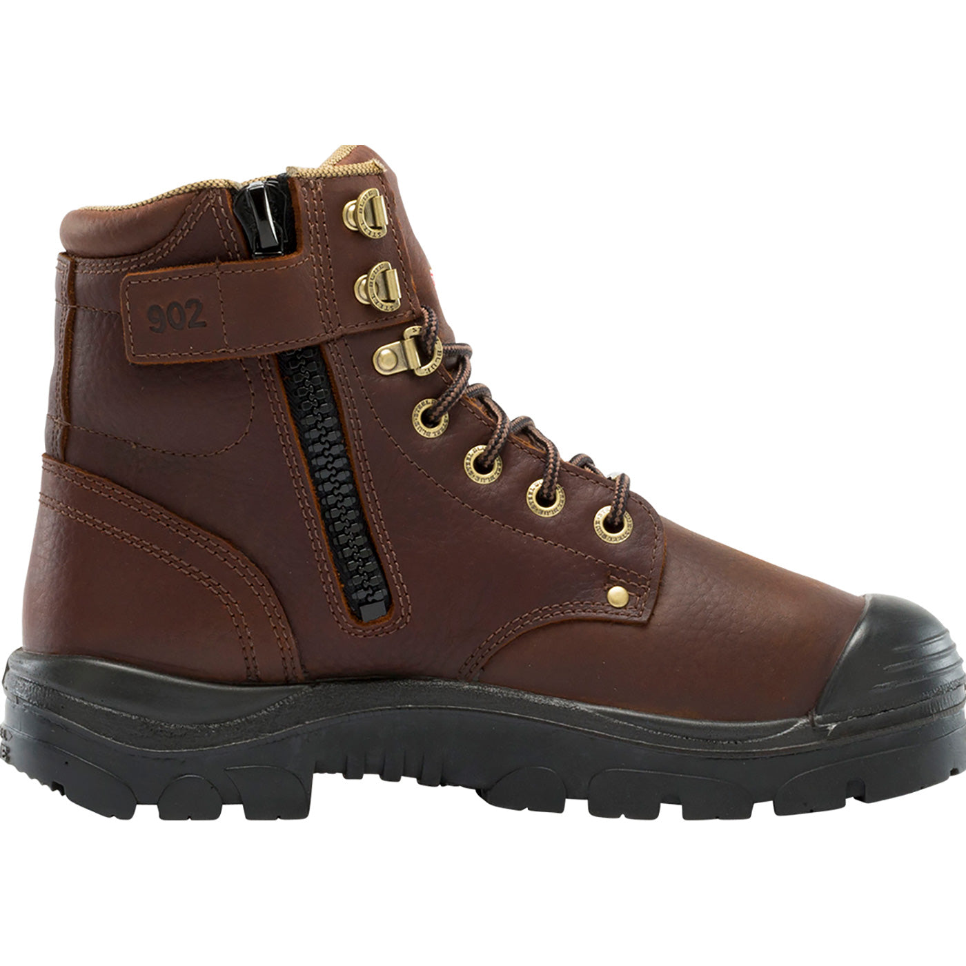 Steel Blue Argyle Zip Bump Steel Toe Internal Metatarsal Puncture-Resisting Zipper Work Boot - profile