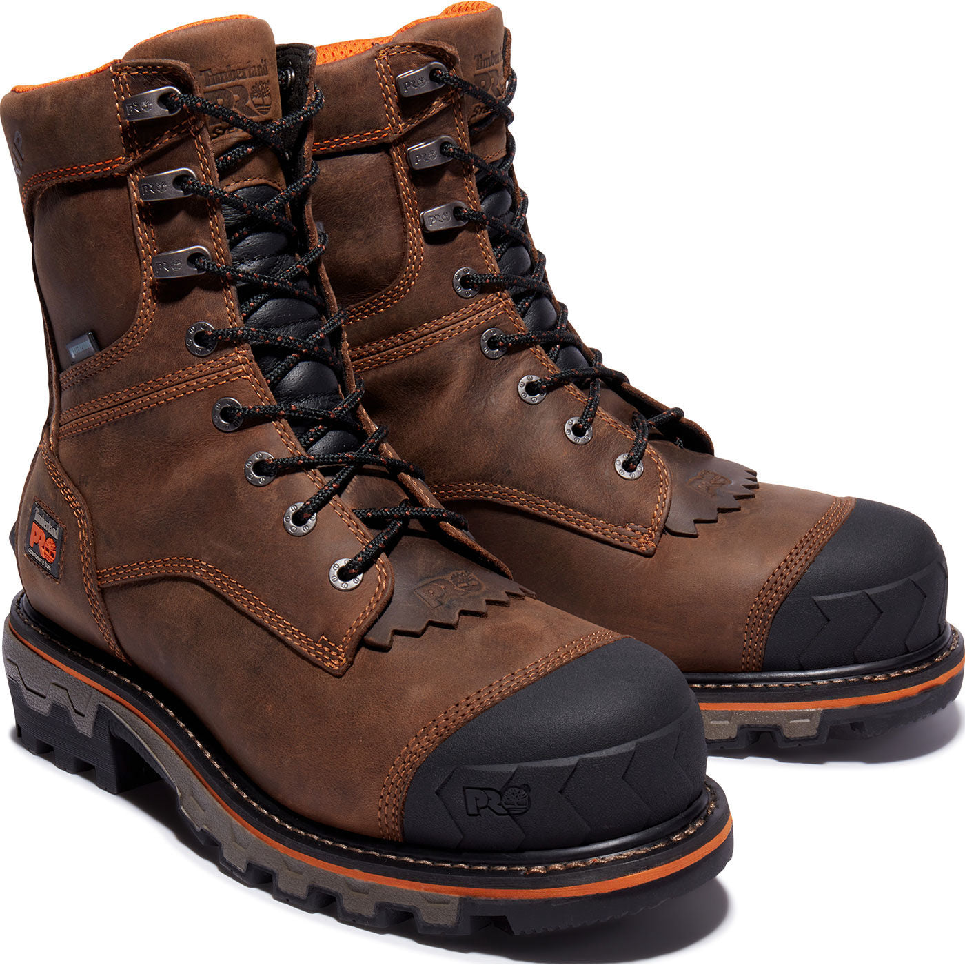 Timberland PRO Boondock HD Men's 8-inch Composite Toe 400G Insulated Waterproof Logger Work Boot - front