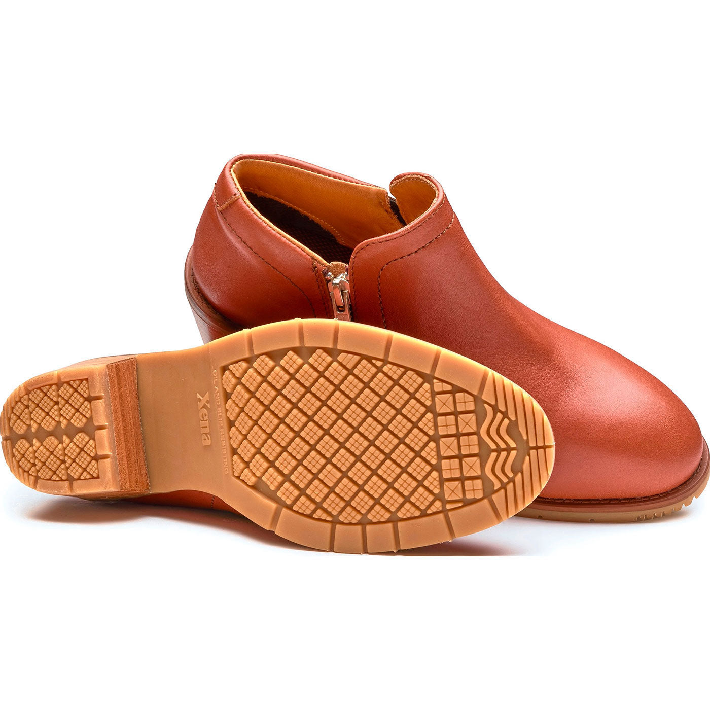 Xena Gravity Women's Steel Toe Electrical Hazard Zipper Pull-On Work Bootie - birdseye