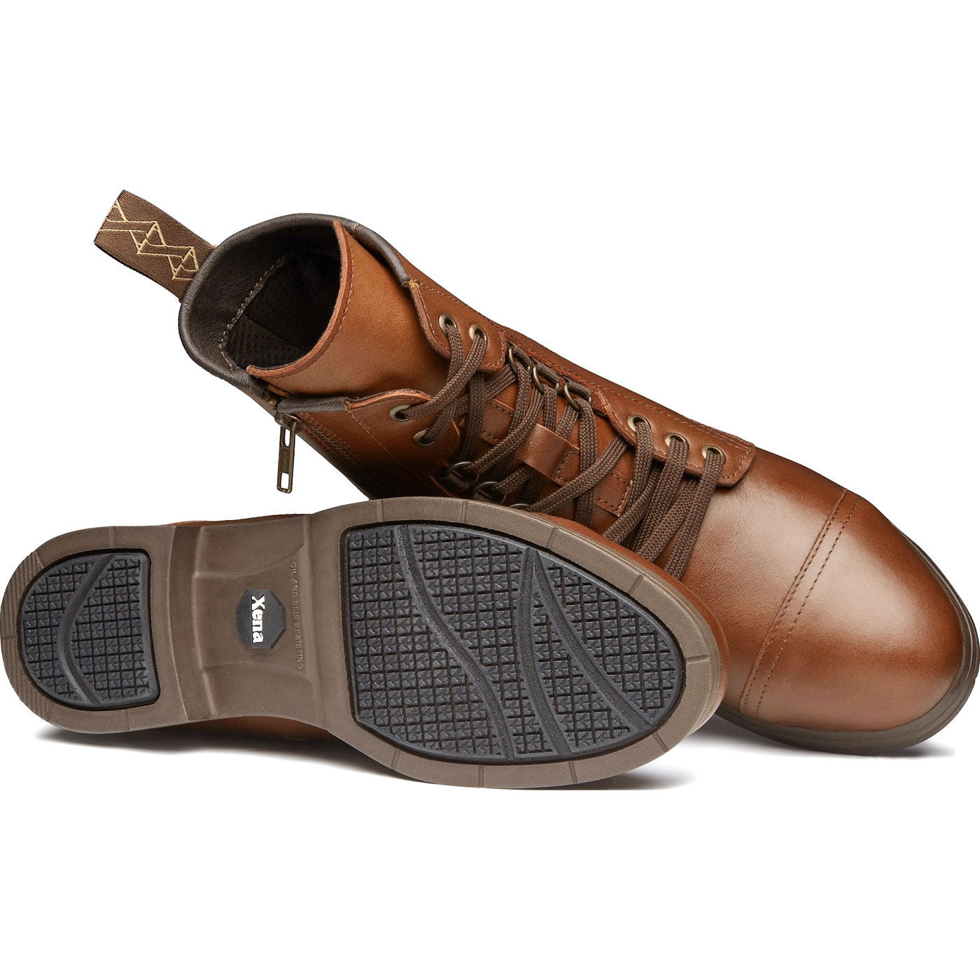 Xena Spice Women's 6-inch Steel Toe Zipper Work Boot - outsole