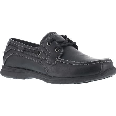 SD Slip-Resistant Work Black Boat Shoe