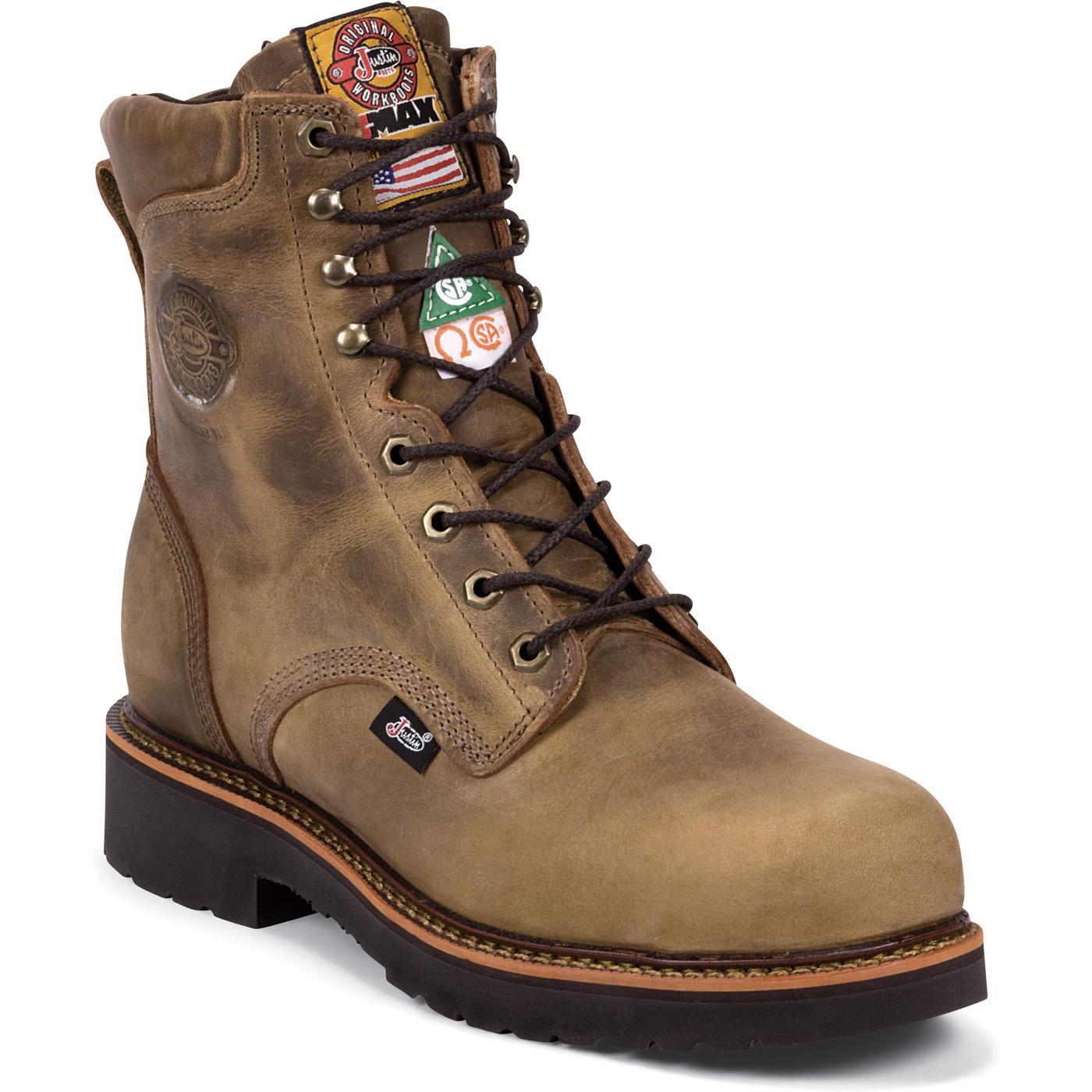 Justin Original Workboots J-Max Steel Toe CSA-Approved Puncture-Resistant  Work Boot